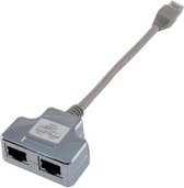 PremiumCord Modular RJ45 verdeler 2 poorten 10 / 100Base T