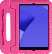 Hoes Geschikt voor iPad 10.2 2019/2020 Hoes Kinder Hoesje Kids Case Kinderhoes Shockproof - Hoesje Geschikt voor iPad 7/8 Hoesje Kidscase - Roze