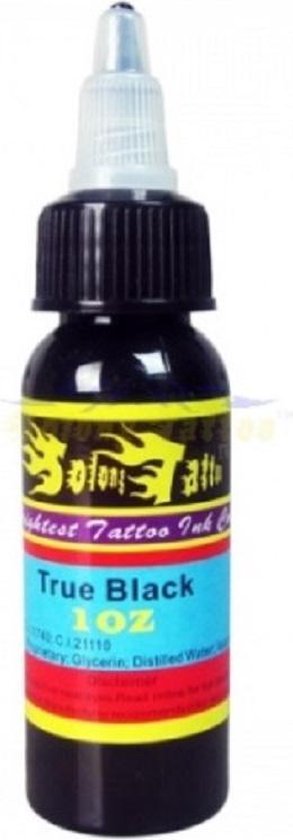 TATTOO INKT 30 ML ZWART | bol.com