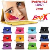 EmpX.nl Apple iPad Pro 10.5 (2017) 360° Draaibaar tablethoes Zwart Kunstleer | 360° Draaibaar Cover | Easy-click beschermhoes | Book Cover | passend hoes | Book Case | iPad Pro 10.5 (2017)