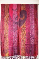 1001musthaves.com Multicolour wollen dames sjaal 70 x 200 cm