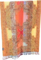 1001musthaves.com Wollen dames sjaal in herfst kleuren 70 x 180 cm