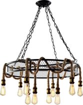 WOONENZO - Grote hanglamp Cleo - hanglampen - hanglamp eetkamer - hanglamp industrieel