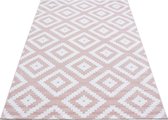 Modern laagpolig vloerkleed Plus - roze 8005 - 120x170 cm