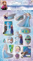 Disney Stickers Frozen Reflecterend Meisjes Vinyl Blauw 14 Stuks
