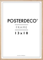 Fotolijst - Posterdeco - Premium Hout - Fotomaat 13x18 cm - Posterlijst - Fotolijstje - Eik
