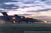 Schilderij C-17 vliegtuigen Line Up - Forex - US Airforce - 60 x 40 cm