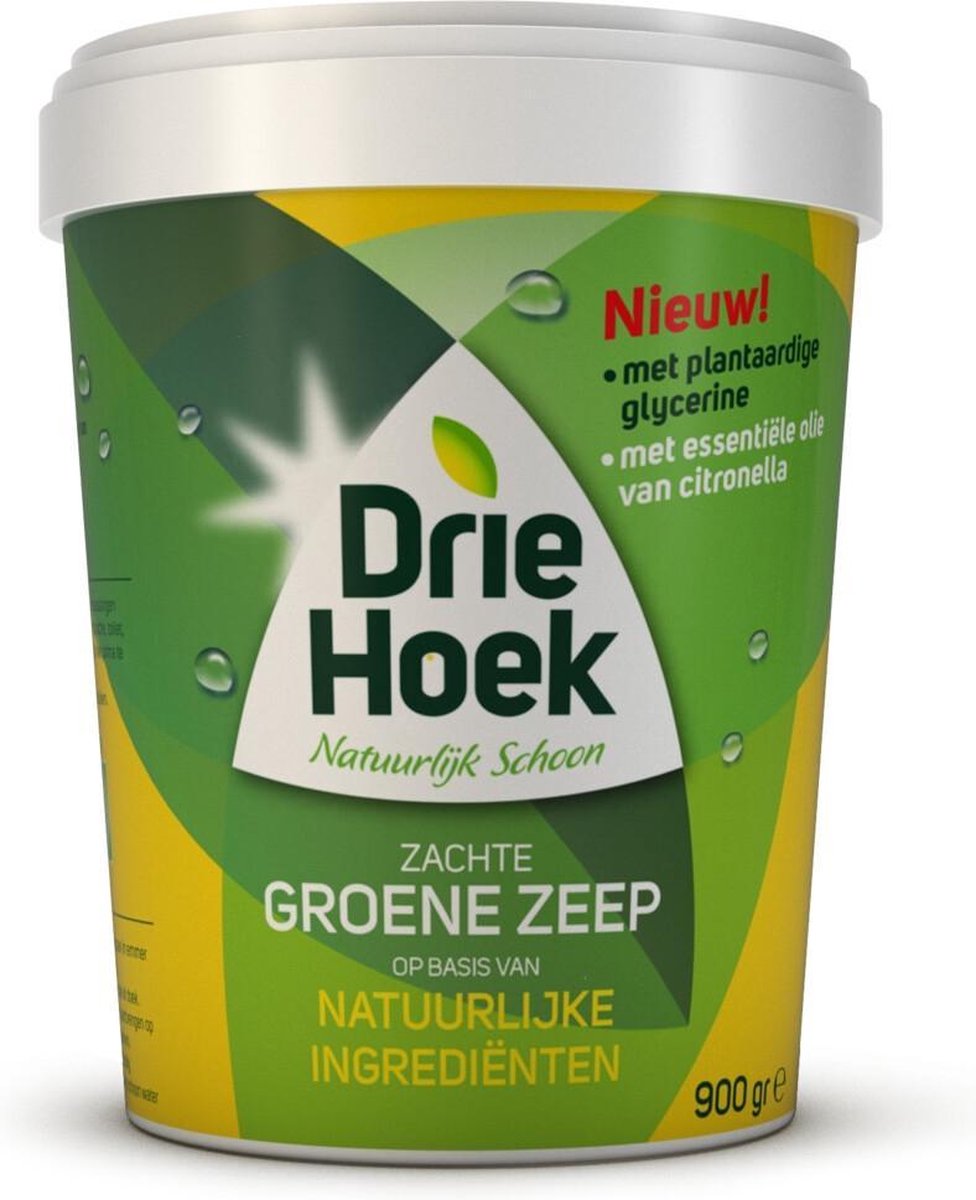 Driehoek Zachte Groene Zeep - 3 x 900 gram - 99 % biologisch afbreekbaar |  bol.com