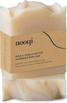Nooqi - Body Bar - Shea Butter & Vanilla Butter - Handgemaakte zeep - 100% natuurlijk - Vegan - Voor alle huidtypen - 100g