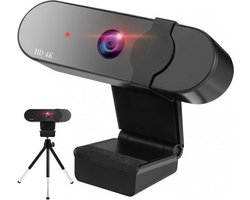4k HD Webcam USB-computerwebcam - Met Privacysluiter en Statief - 4K webcamera met Autofocus