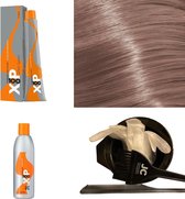 XP100 haarverf pakket kleur 11.02  Super lichtblond & Natuur& Violet (1x 100ML) met 9% waterstof ( 1x 250ML) incl verfbakje, kwast, maatbeker, puntkam en handschoenen