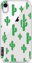 Casetastic Apple iPhone XR Hoesje - Softcover Hoesje met Design - American Cactus Green Print