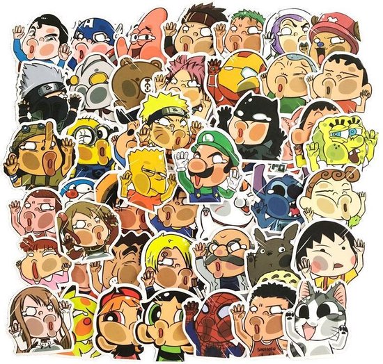 Autocollants Manga - Anime - Manga - Marvel - One Piece - Disney - Naruto -  DC 