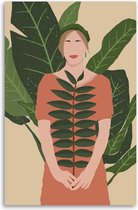 Made on Friday - Poster Jungle Lady  40 x 50 cm -  ( 250 gr./m2)