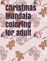 Christmas Mandala coloring for adult