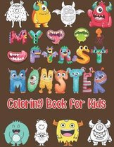 My First Monster Coloring Book For Kids