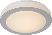 Lucide DIMY Plafonnière Badkamer - Ø 28,6 cm - LED Dimb. - 1x12W 3000K - IP21 - 3 StepDim - Mat chroom