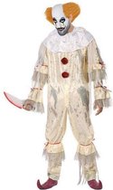 Kostuums voor Volwassenen Bloederige clown Wit (1 Pcs)