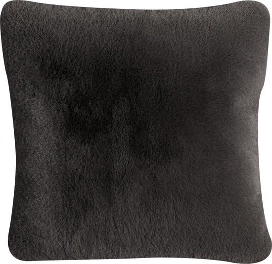 Foto: Linen more sierkussen portland 45cm x 45cm donkergrijs 