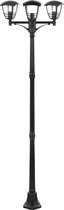 LED Tuinverlichting - Buitenlamp - Narmy 7 - Staand - Mat Zwart - E27 Fitting - Rond - Aluminium - BES LED