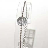 Armband sterrenbeeld rond - Zilver (Weegschaal)