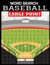 Word Search Baseball Large Print