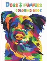 Dogs & Puppies Coloring Book: Dog Coloring Book For Kids Ages 4-8: Dog Coloring Books For Girls Ages 8-12