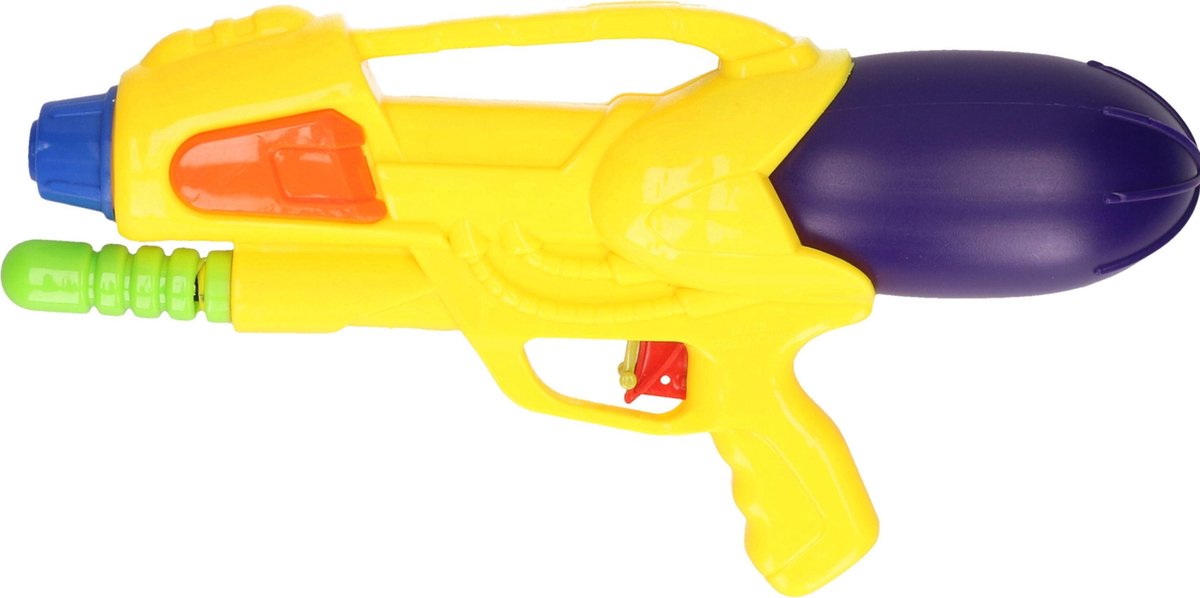 1x Waterpistolen/waterpistool geel van 30 cm met pomp kinderspeelgoed waterspeelgoed... 1x Waterpistolen/waterpistool geel van 30 cm met pomp kinderspeelgoed waterspeelgoed...
