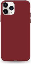 Samsung Galaxy A21 siliconen hoesje - Bordeaux Rood - shock proof hoes case cover - Telefoonhoesje met leuke kleur -
