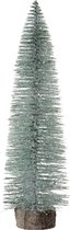 J-Line Kerstboom Deco Glitter Licht Groen Extra Large Set van 2 stuks