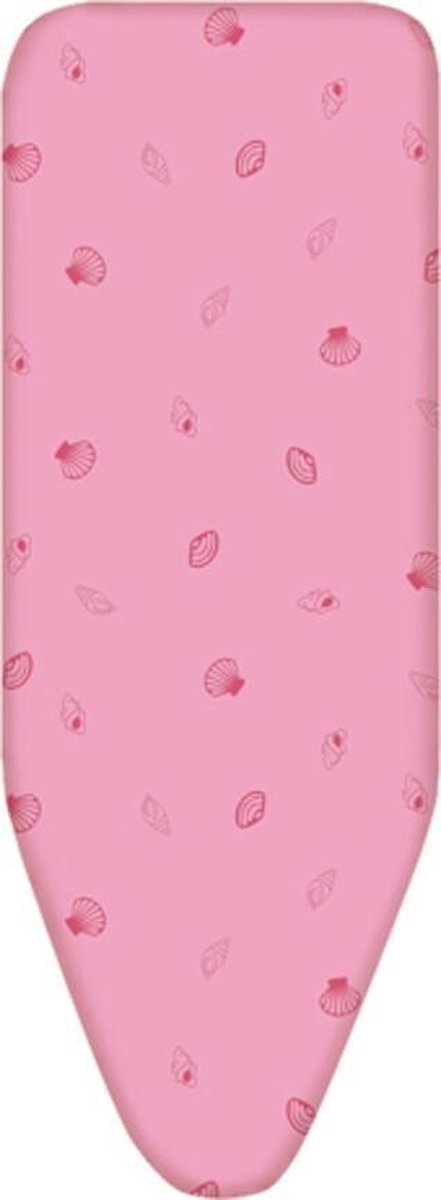 Bluvardi Strijkplankovertrek - 140x55 cm - Shellfish Pink-gemetaliseerd katoen-complete set met Schuim en Viltlaag