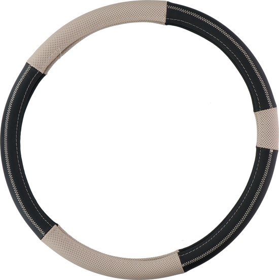 ZATOOTO Couvre Volant Camion, Couvre Volant Cuir 46-48cm, Protege Volant Voiture, Respirant et Antidérapant, 47cm (Noir ZATOOTO Couvre Volant Camion, Couvre Volant Cuir 46-48cm, Protege Volant Voiture, Respirant et Antidérapant, 47cm (Noir
