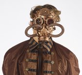 Steampunk gasmasker Brons | retrofuturistisch