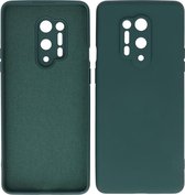 Bestcases 2.0mm Dikke Fashion Telefoonhoesje Backcover - Siliconen Hoesje - OnePlus 8 Pro - Army Green