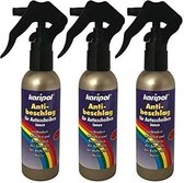 3 x 100 ml karipol anti-condens voor autoruiten binnen, anti-aanslag bescherming