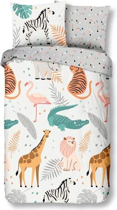 Illustreren Lol Niet ingewikkeld Good Morning Zoo - Dekbedovertrek - Junior - 120x150 cm - Multi kleur |  bol.com