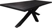 Teakea - Sovana Live-edge dining table 240x100 - top 5 - Zwart