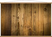 Schoolplaat – Houten Planken - 120x80cm Foto op Textielposter (Wanddecoratie op Schoolplaat)
