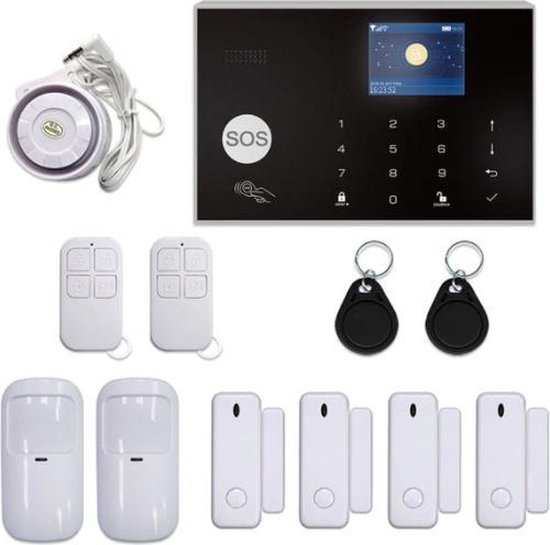 Turgard Draadloos Alarmsysteem - WIFI - Touch - 4 Deur/Raamsensoren - 2...  | bol.com