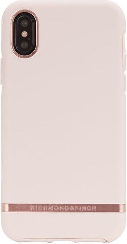 Richmond & Finch Pink Rose Back Cover - Geschikt voor Apple iPhone XS Max (6.5") - Roze