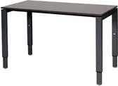 Verstelbaar Bureau - Domino 120x60 logan - zwart frame