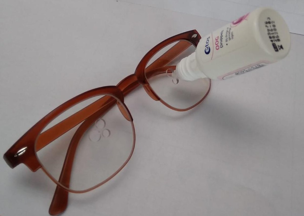 bril voor aanbrengen oogdruppels- druppelen van uw ogen veel makkelijker met deze bril- Staaroperatie bril.