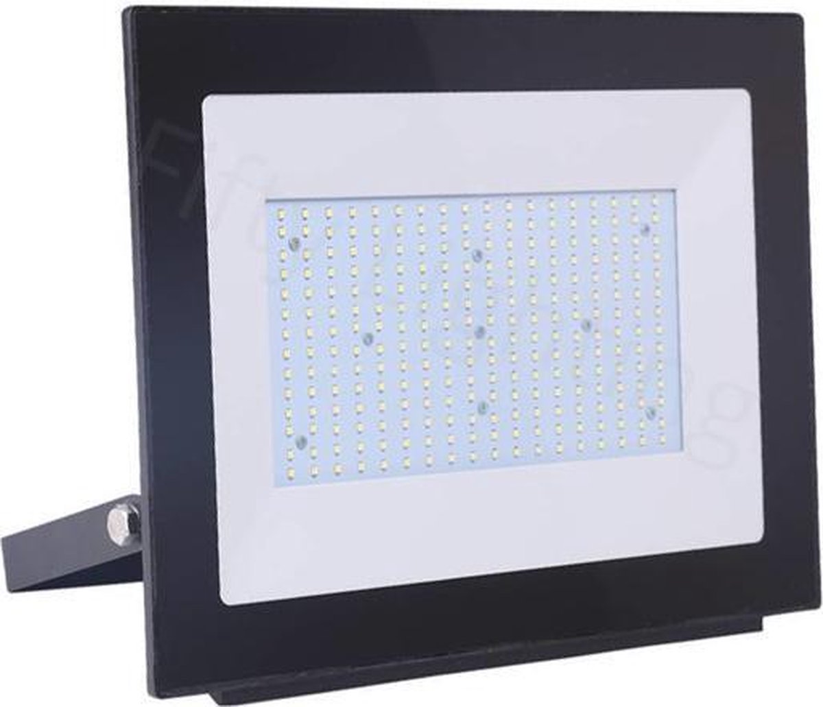 LED schijnwerper - 200 watt - koud licht - waterdicht  - zwart