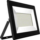 LED schijnwerper - 100 watt - koud licht - waterdicht  - zwart