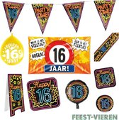 16 jaar verjaardag versiering pakket XL