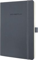 Sigel SI-CO329 Notitieboek Conceptum Pure Softcover A5 Donkergrijs Gelinieerd