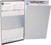 Westcott AC-E17004 Klembord Met Opbergvak Aluminium A4 (9x 12) Open Zijkant Mechaniek