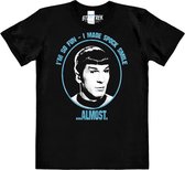 Star Trek Heren Tshirt -XXL- I Made Spock Smile Zwart