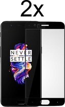 OnePlus 5 Screenprotector - Beschermglas OnePlus 5 Screen Protector Glas - Screenprotector OnePlus 5 - Full cover - 2 stuks