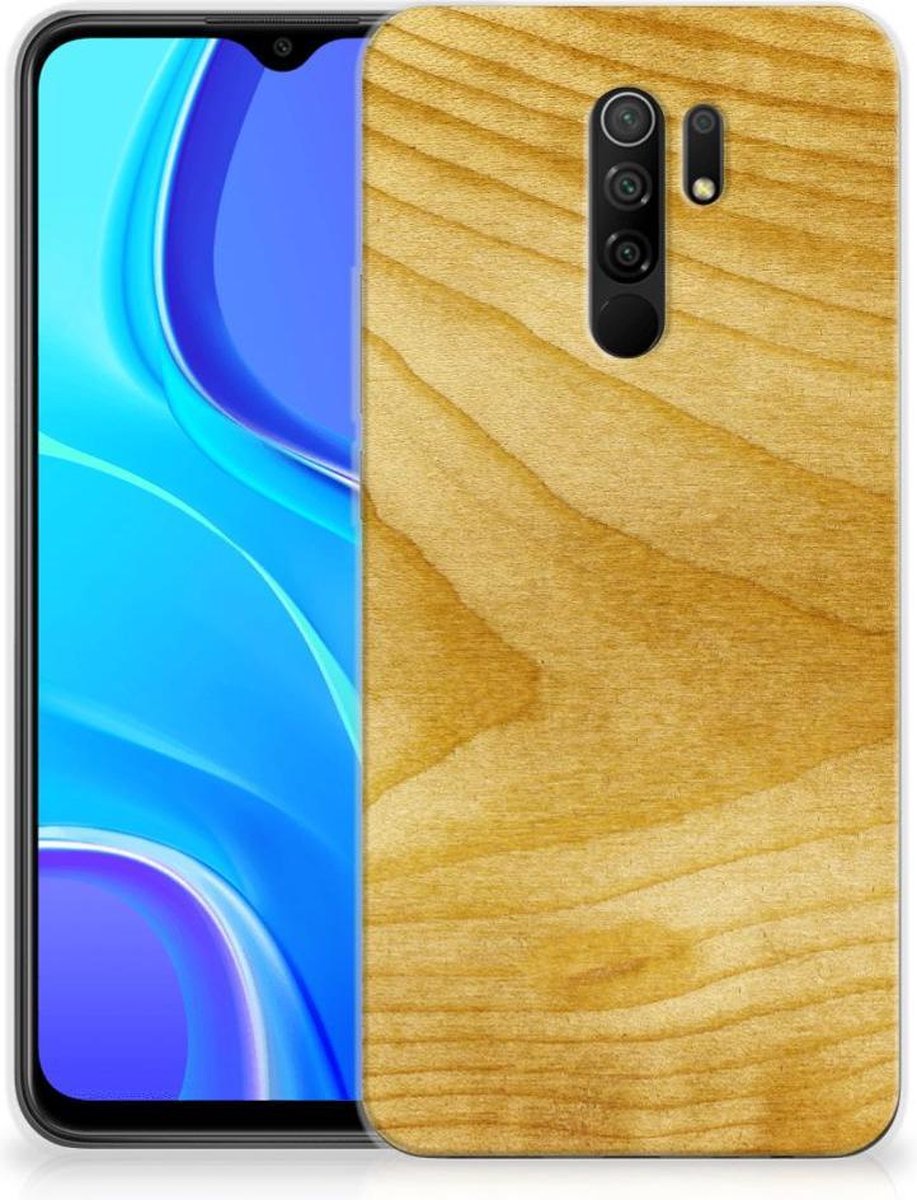 Xiaomi Redmi 9 Bumper Hoesje Licht Hout